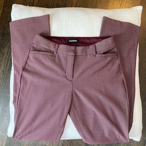 Express columnist barely bootcut Burgundy/plum pants